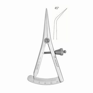 MĚŘÍTKO POSUVNÉ CASTROVIEJO 85MM ZAHNUTÉ