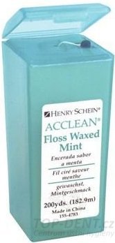 HS Acclean voskovaná zubní nit (mint), 182m