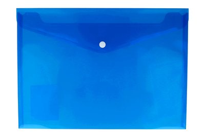 Koperta PP na zatrzask A4 Tetis - niebieski