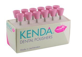 Gumki do wypełnień różowe Kenda CGI 910F kielich duży 12szt (polerowanie ostateczne kompozytów, kompomerów, glasjonomerów)