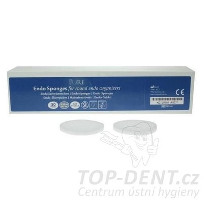 PURE Endo čistící molitanové houbičky 50x5mm, 50ks