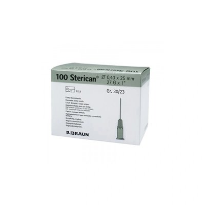 B. BRAUN Sterican Injekční Jehly Luer Šedá 27G (0,4x25mm) 100ks