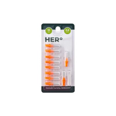 Herbadent HERo 0,8 mm náhradní mezizubní kartáček 10 ks
