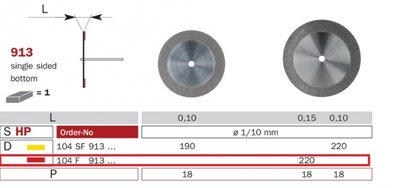 Diaswiss 913 červená, 1ks/balení - 220 mm