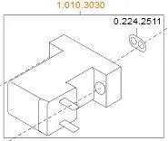 Solenoidový ventil NC pro pohárek (0.211.6145) set