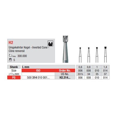 Vrtáček tvrdokovový H2.014 (5ks/bal)
