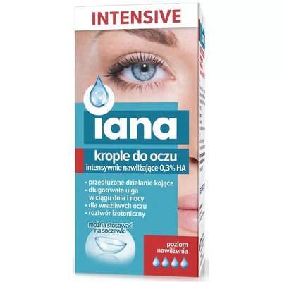 IANA INTENSIVE krople do oczu nawilżające 0,3%HA 10ml