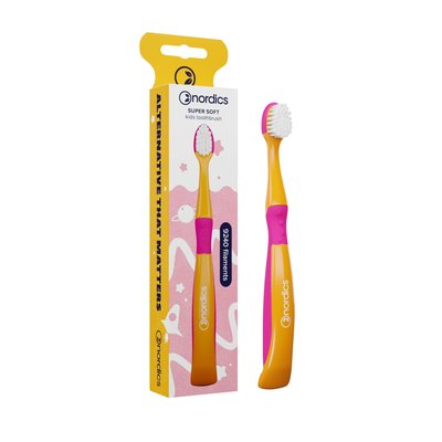 Nordics Premium Kids Mermaid Soft 9240 Orange/Purple dětský zubní kartáček