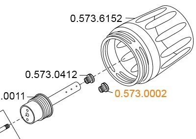 KaVo PROPHYflex 3 2018 - regulátor průtoku otvor P K (méně prášku)