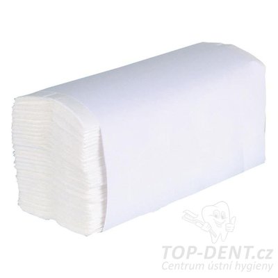 PURE papírové dvouvrstevné ručníky bílé 22x24cm, 20x160 ks