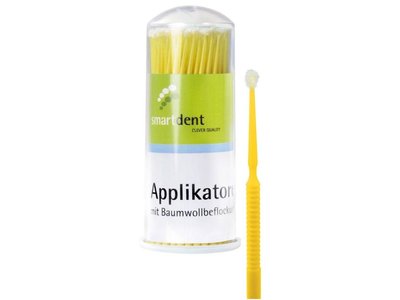 Smart mikroaplikátory z neabsorbujících vláken, žluté, medium, 100ks