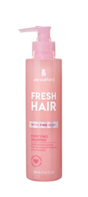 Lee Stafford Fresh Hair čisticí šampon s růžovým jílem, 200 ml