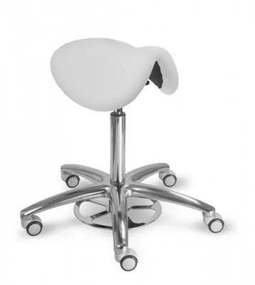 MAYER Stolička sedlová 1213G Clean, bílá - Silvertex
