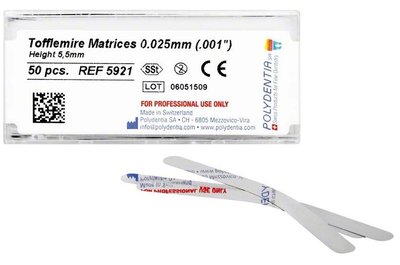 Matrice Tofflemire 5,5mm/0,025mm, 50ks
