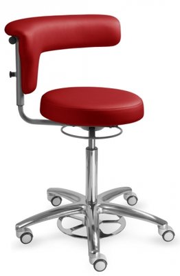 MAYER Stolička s otočnou oporou zad a loktů 1284G clean, červená - SILVERTEX