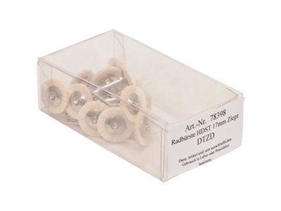 Kartáčky kozí štětinky 17mm, 12ks