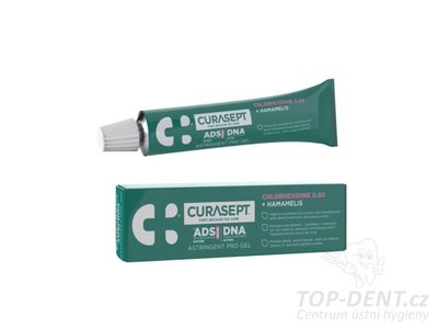 Curasept ADS DNA Astringent Pro 350 gel s obsahem chlorhexidinu (CHX 0,5%), 30ml