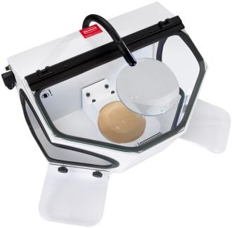 Dustex magnifier with holder