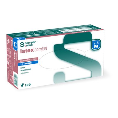 Rukavice SemperMED LATEX Comfort bez pudru - XS