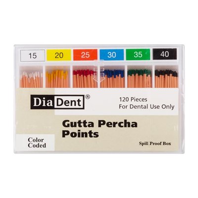 Gutap.čepy DiaDent 080 kalibrované, kón. 2%