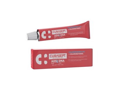 ®ADS DNA RELIEF PRO parodontální gel, 0.5%CHX+ P+ chlorobutanol + DNA