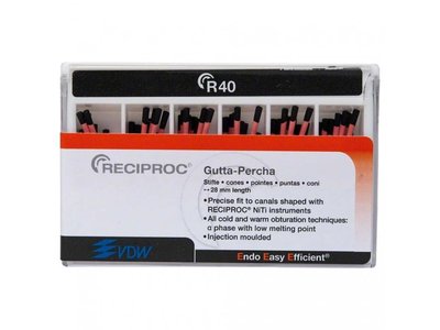 RECIPROC - guttaperčové čepy, černé R40