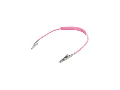 Smart držák na roušky, plastový, kovové sponky, růžový