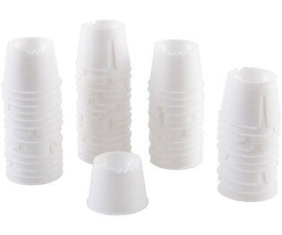 ORBIS Kieliszki jednorazowe białe 50szt. plastikowe