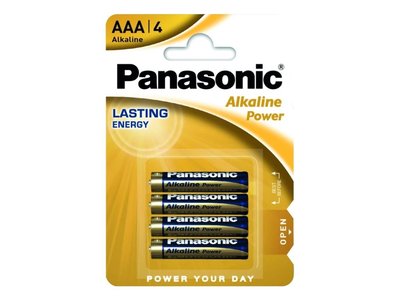 Baterie Panasonic AAA LR03-BP4, 4ks Alkaline Power