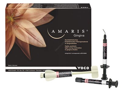 Amaris Gingiva VOCO - zestaw 4 strzyk.(1x4g nature+3x1,2g opaker), kolornik, akcesoria