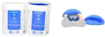 Stensil 95 Blau 2x1,5 kg Set