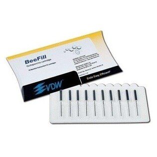 Beefill GP - kaniule 23G 0,6mm - blister 10szt. naboje z gutta-perką w pałeczkach