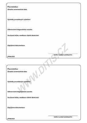 DITIS Poukaz na vyš.ošetř.K A5 100ks