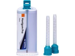 Honigum Pro Heavy - Packung 2 x 50 ml Doppelkartusche Fast, 4 Automix-Tips