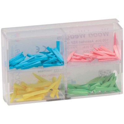 POLYDENTIA Wood Wedges (Klínky)Sortiment 100 ks