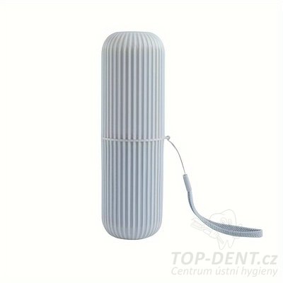 Cestovní pouzdro na zubní kartáček a pastu (šedé), 1 ks