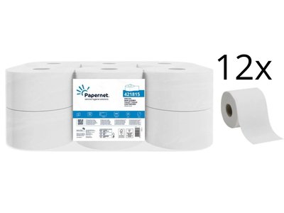 Toaletní papír Papernet Mini se středovým odvíjením celulóza, 12 rolí