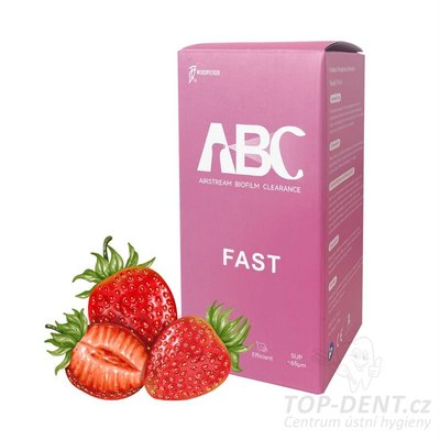 Woodpecker prášek classic FAST 65 µm, (Jahoda), 300g