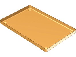 ALUMINIUM TRAY - Stück Tray 18 x 14 cm