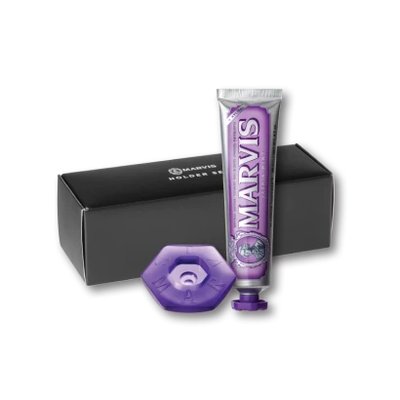 MARVIS Jasmin Mint sada - zubní pasta s xylitolem 85 ml a stojánek
