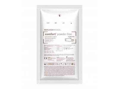 COMFORT – Operační nepudrované latexové rukavice tělové sterilní - Velikost: 7