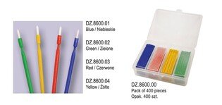 Pędzelki do bondingu żółte DZ.8600.04 100szt. DP6499