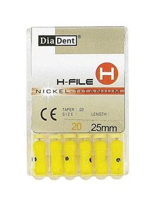 H-Files DiaDent (NiTi) 25mm, 15/40