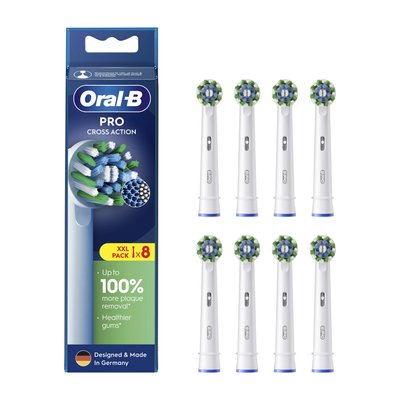 Oral-B Cross Action Pro White náhradní hlavice 8 ks