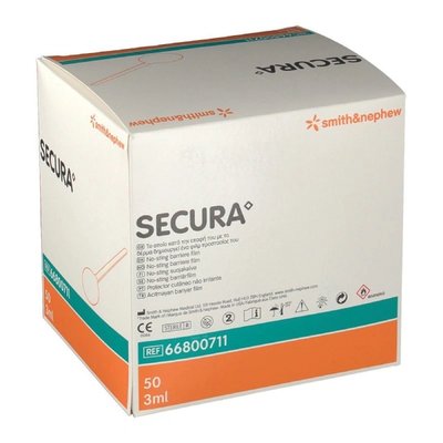 Nedráždivý bariérový film, tampon Secura, 3 ml, 50 ks