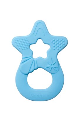 Dentistar Teether "Star", kousátko „Hvězda“ od 3 měsíců, modré
