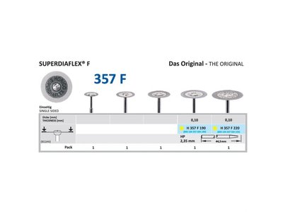 Diamantový disk SUPERDIAFLEX F - sypaný shora 2,2cm, extra jemná