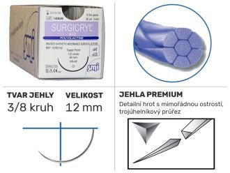 Surgicryl 910 UP6/0 DS12