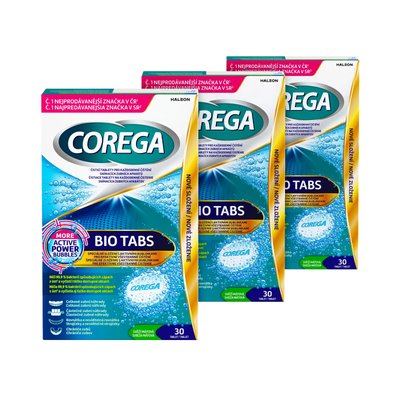 Corega Antibakteriální čisticí tablety 3x30 ks