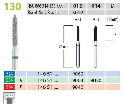 Brousek diamantovaný T 806.314.130.524.012